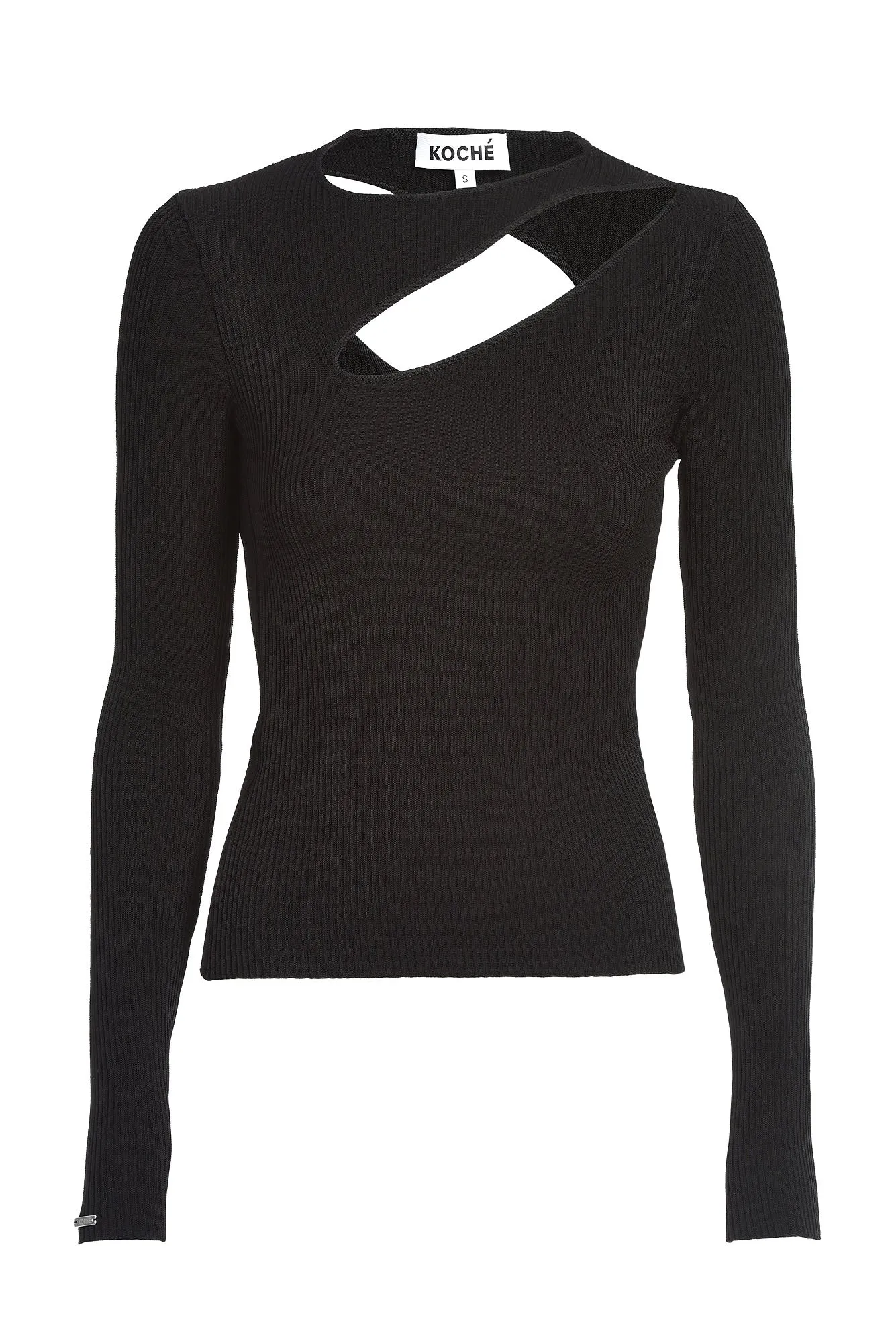 Koch Long-Sleeve Cut-Out Detailed Top