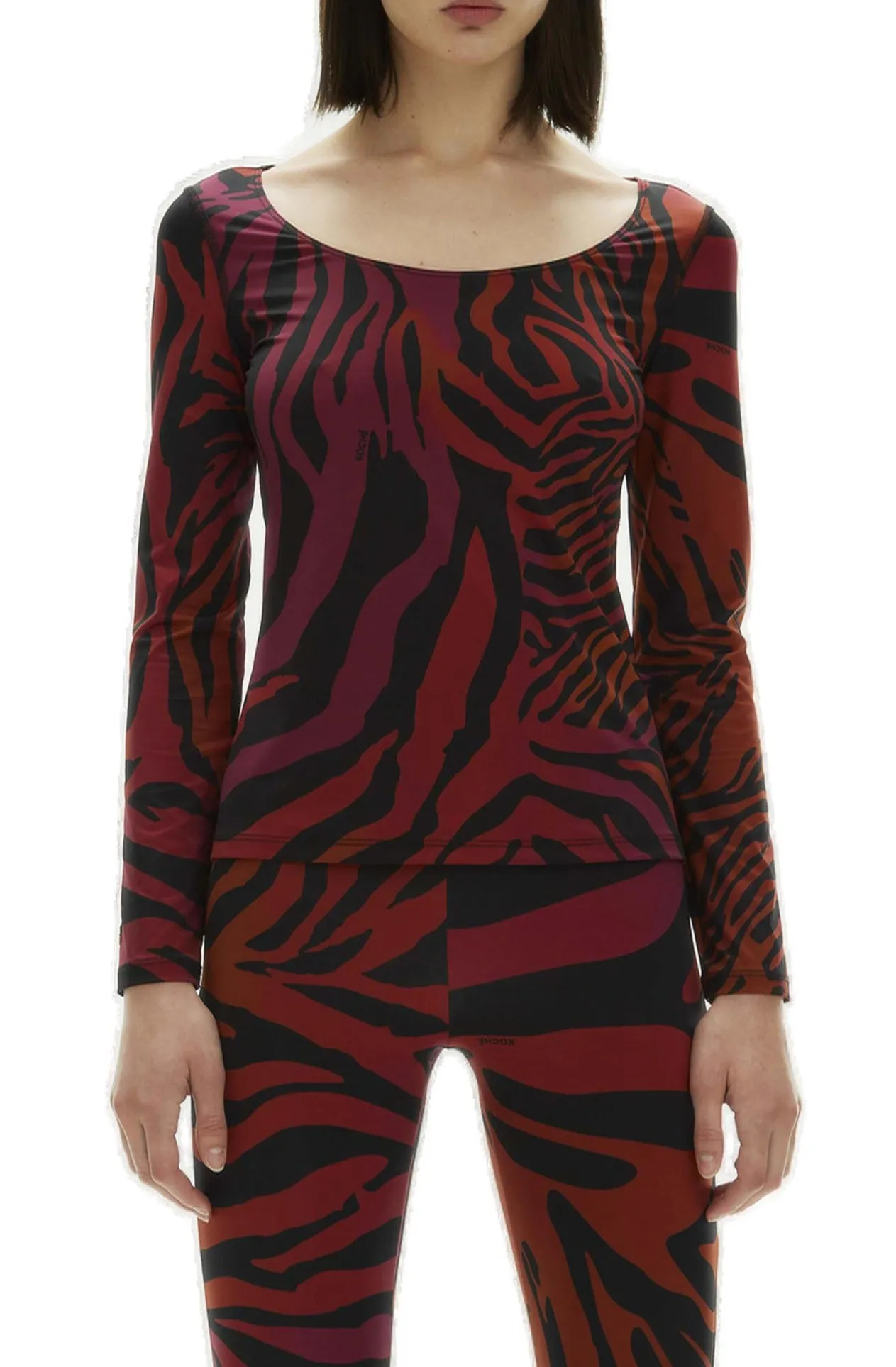 Koch Tiger Printed Long-Sleeved Top