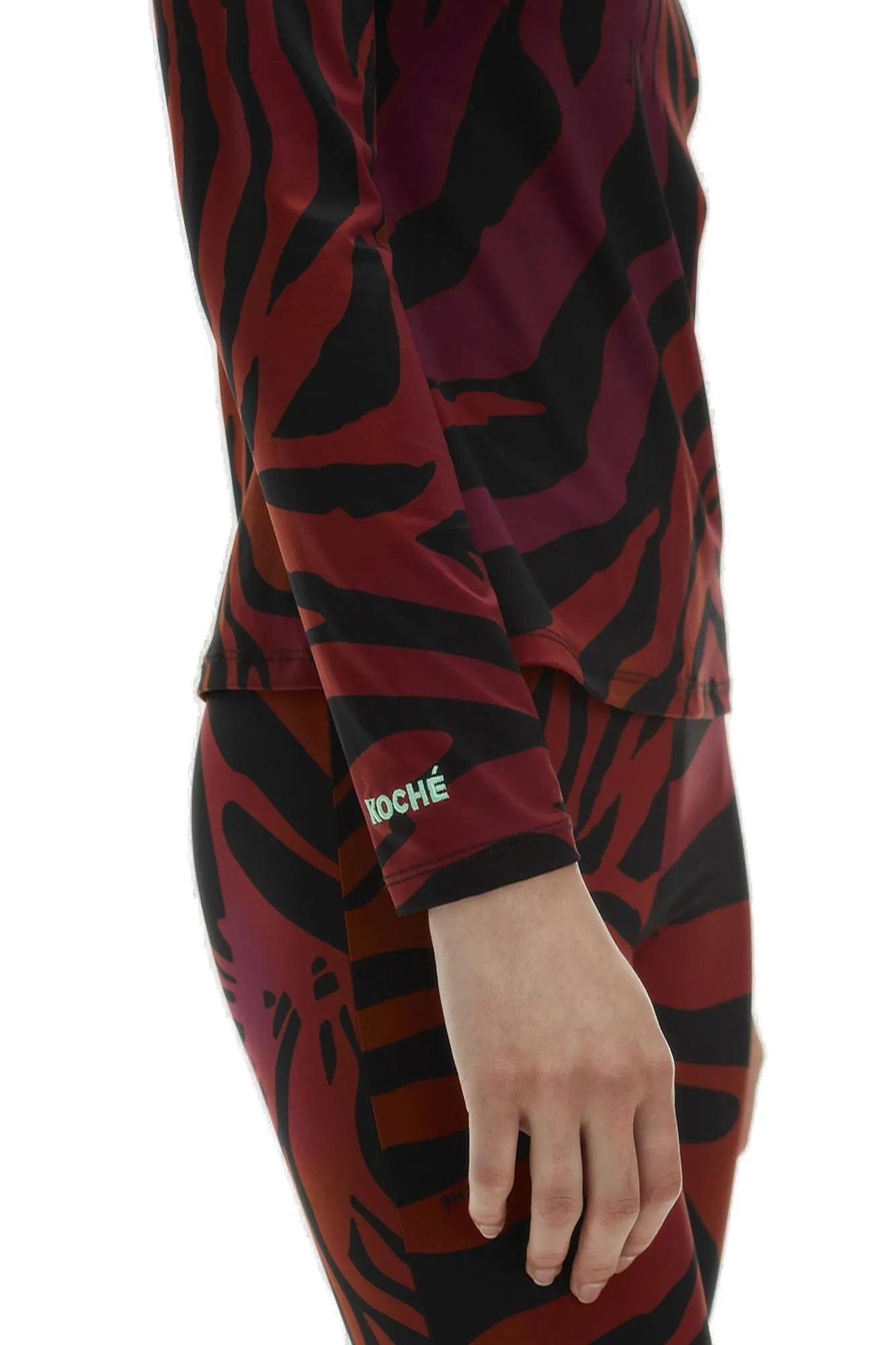 Koch Tiger Printed Long-Sleeved Top