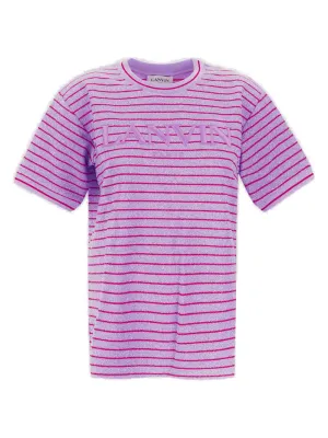 Lanvin Logo Embroidered Crewneck T-Shirt