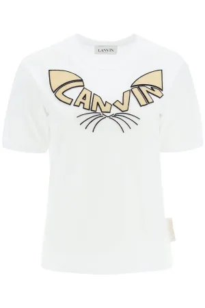 Lanvin Logo Patch Crewneck T-Shirt