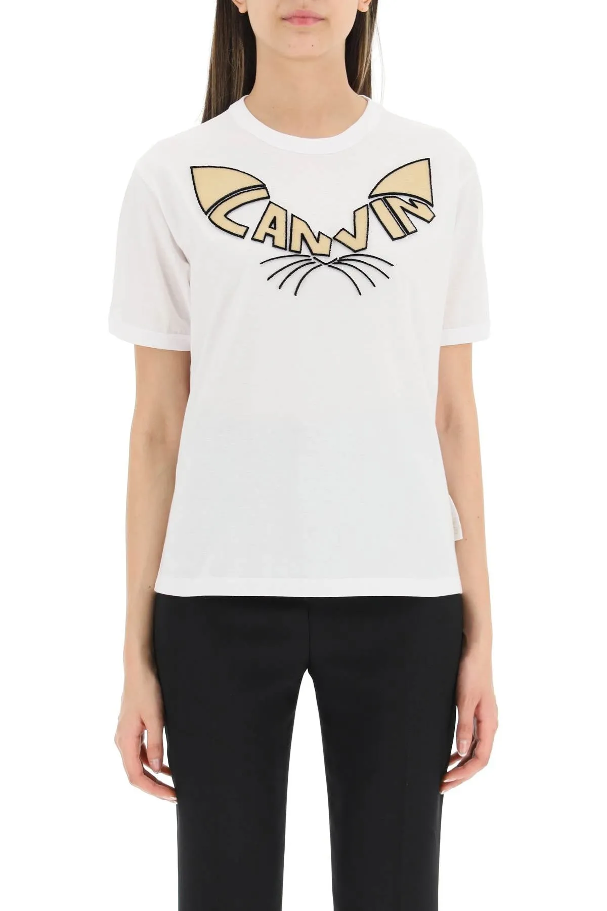 Lanvin Logo Patch Crewneck T-Shirt