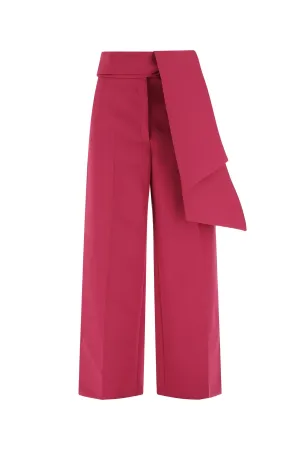 Lanvin Tie-Waist Palazzo Pants