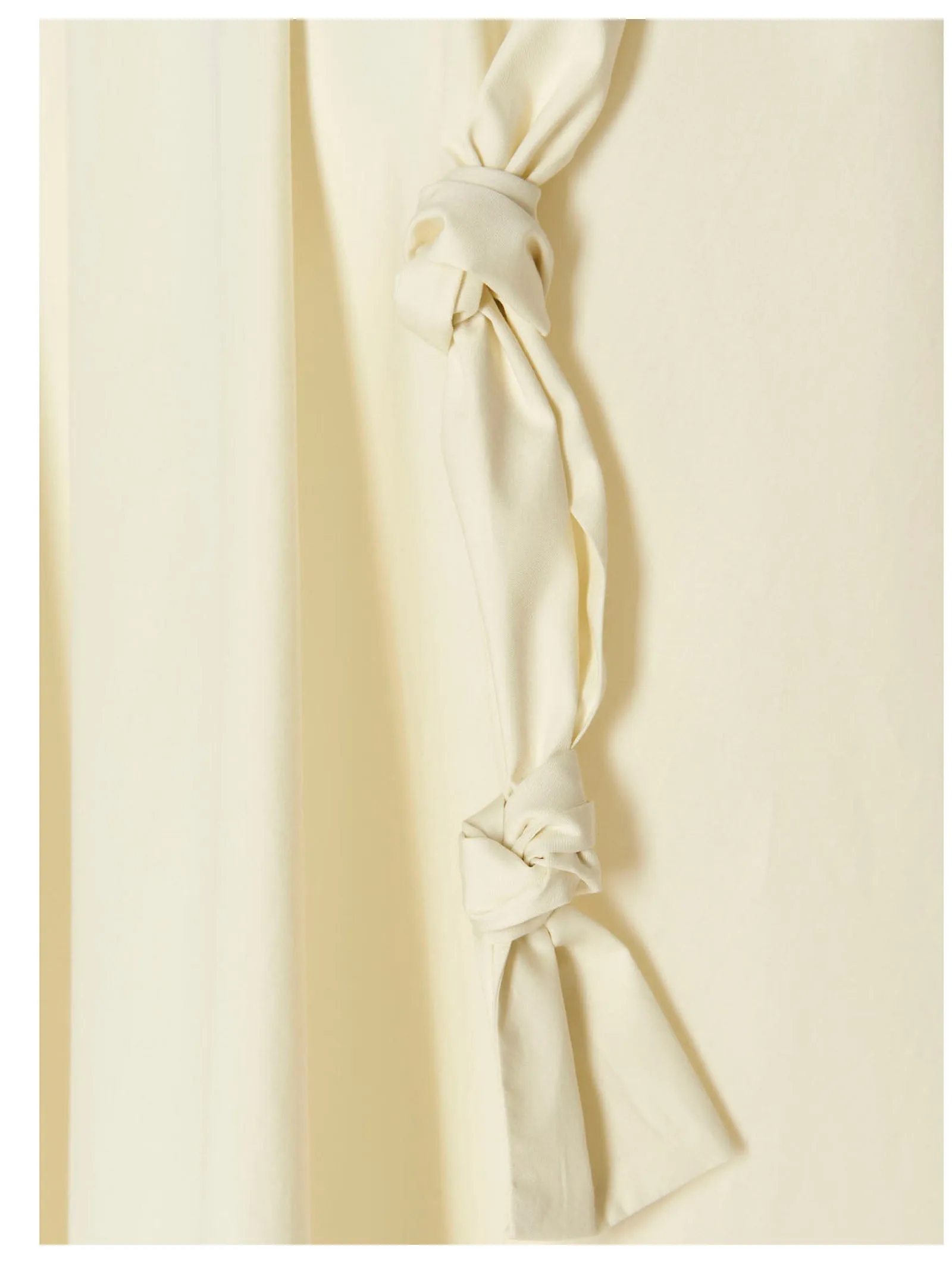 Lemaire Knotted High-Neck Short Sleeved Top