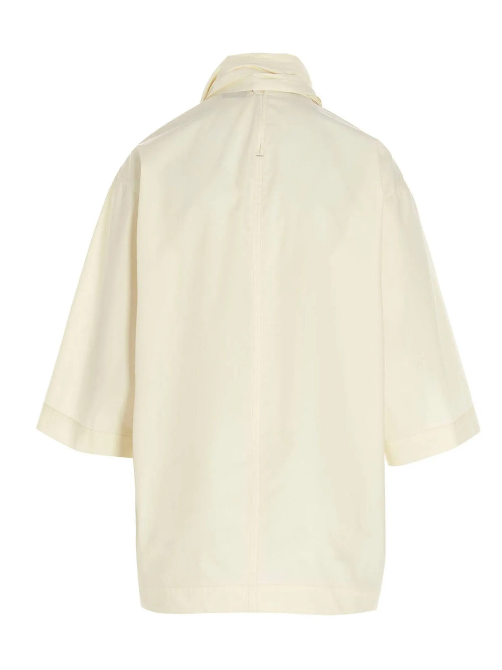 Lemaire Knotted High-Neck Short Sleeved Top