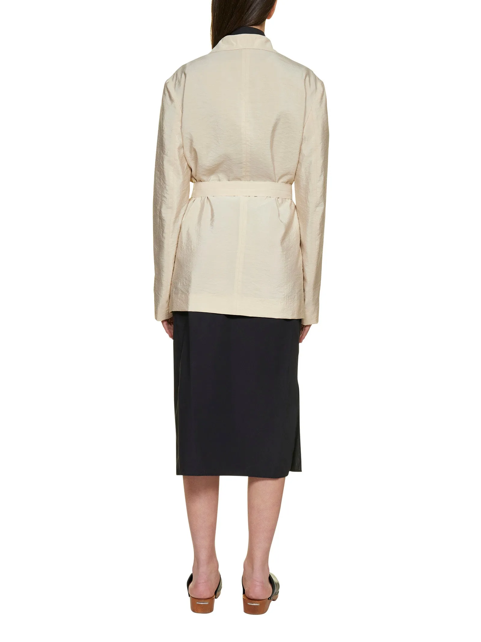 Lemaire Tie-Waist Doube-Breasted Jacket
