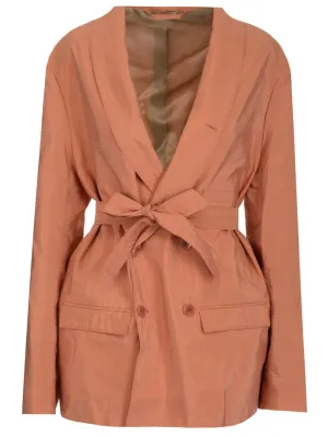 Lemaire Tie-Waist Doube-Breasted Jacket
