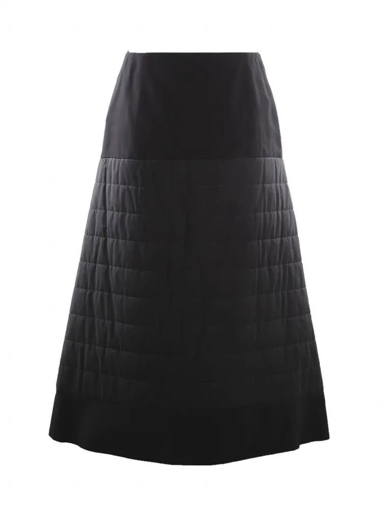 Loewe Button Detailed Padded Midi Skirt
