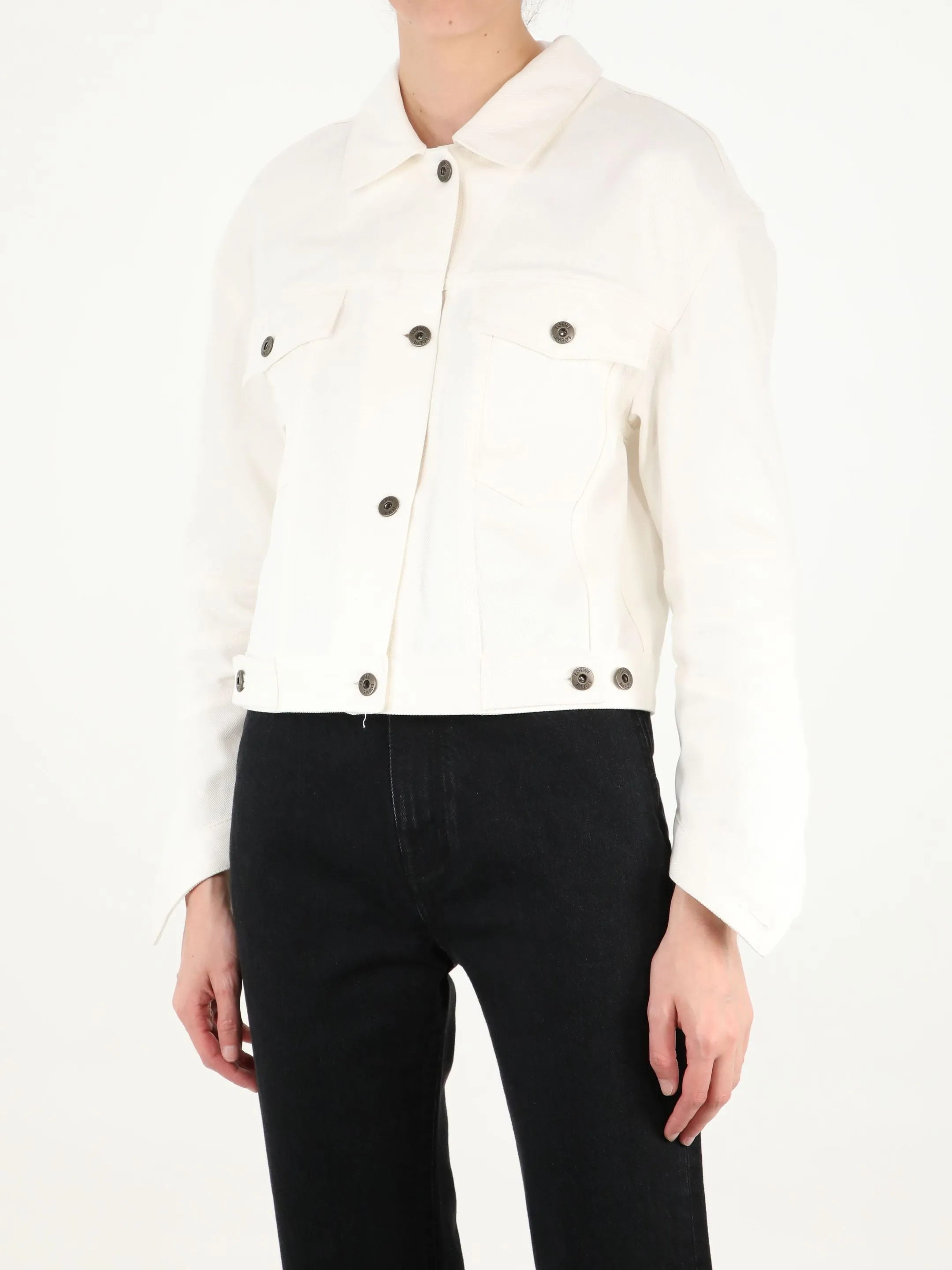 Loewe Button-Up Twisted Denim Jacket