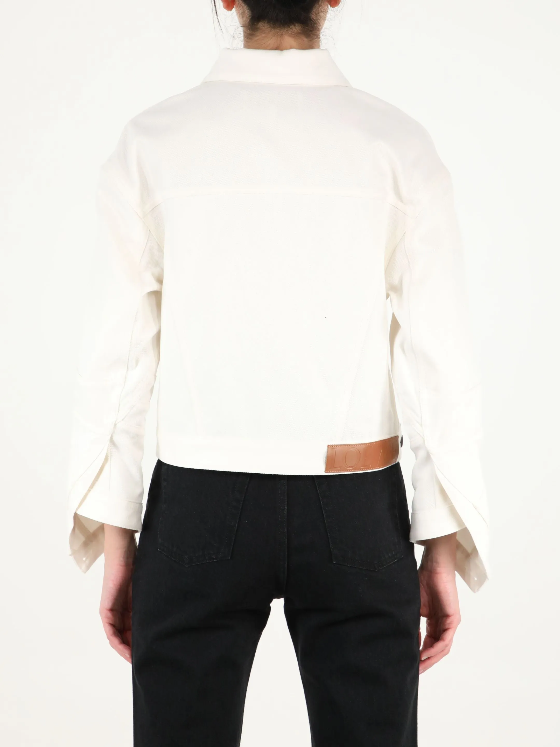 Loewe Button-Up Twisted Denim Jacket