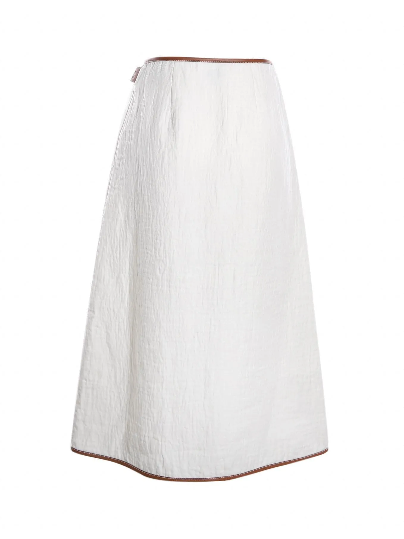 Loewe Logo Debossed Wrap Midi Skirt
