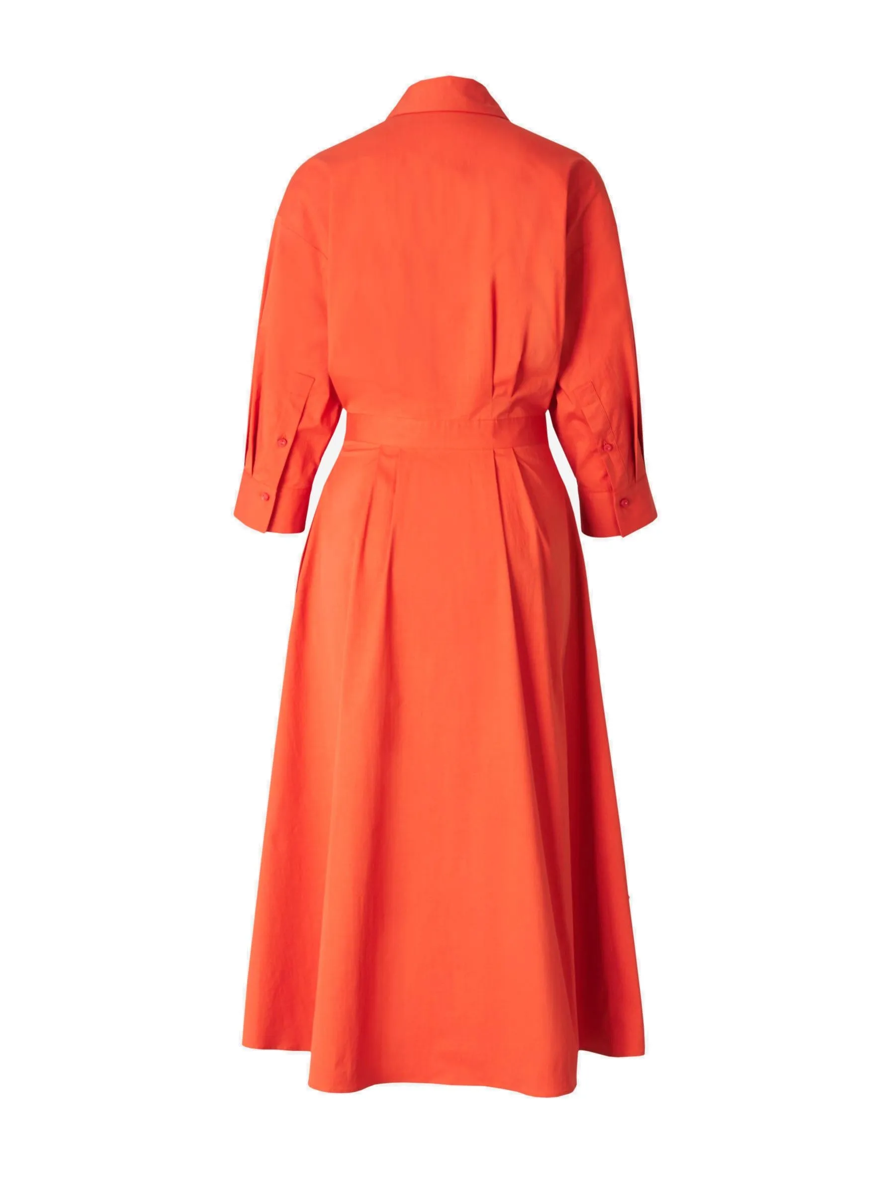 Loro Piana Buttoned Flared Midi Dress