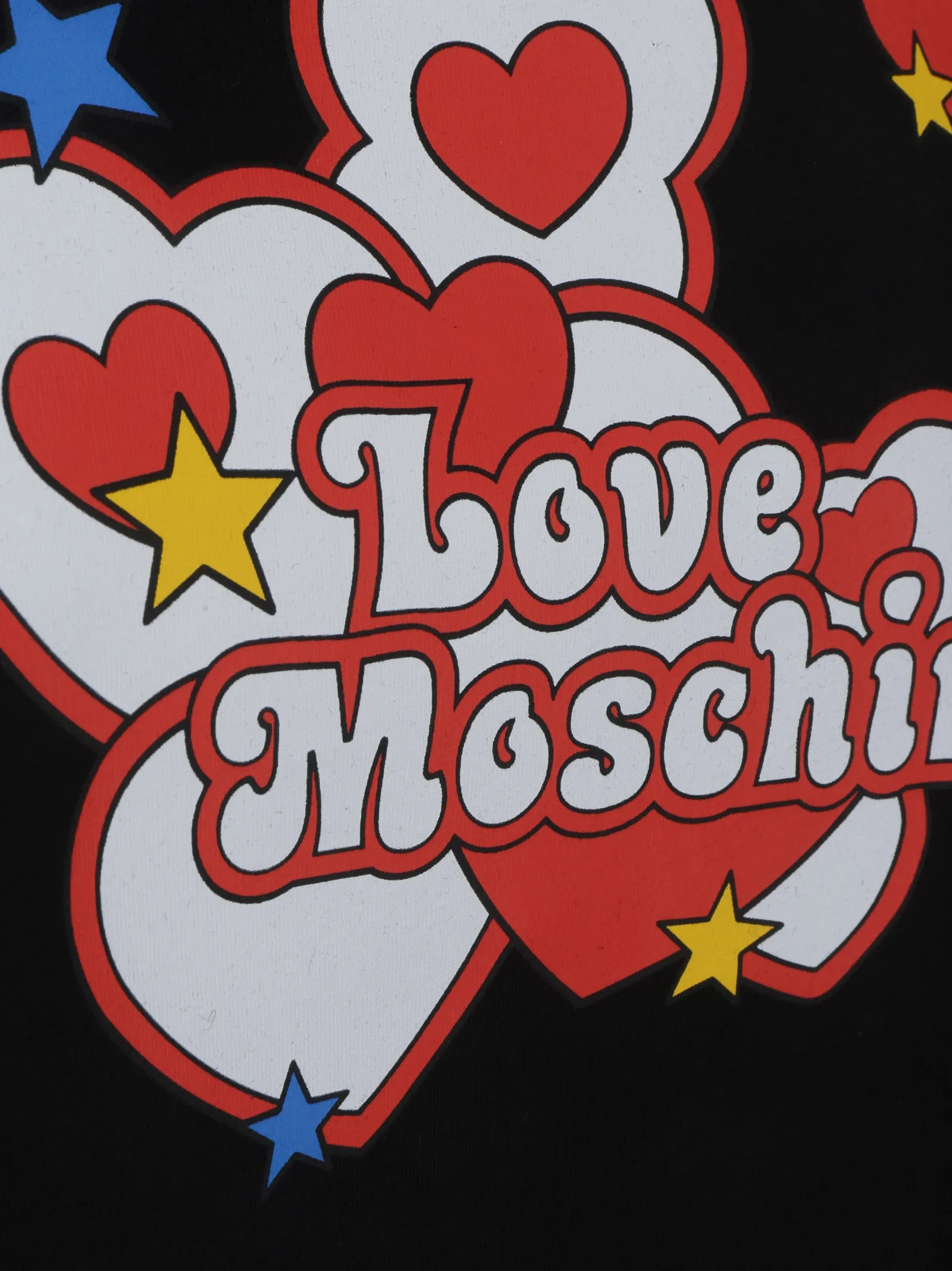 Love Moschino Logo Printed Cropped T-Shirt