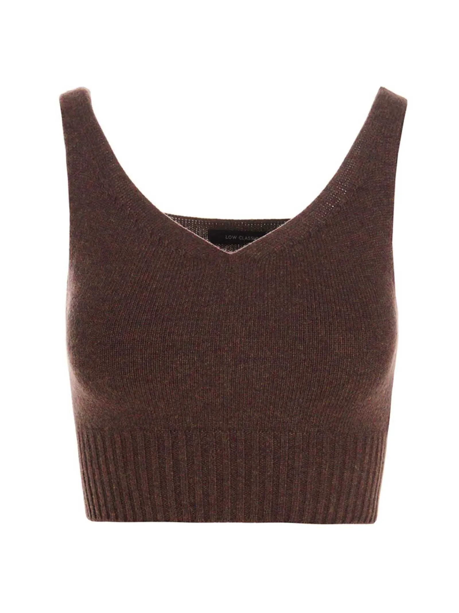 Low Classic Ribbed Cropped Tank Top