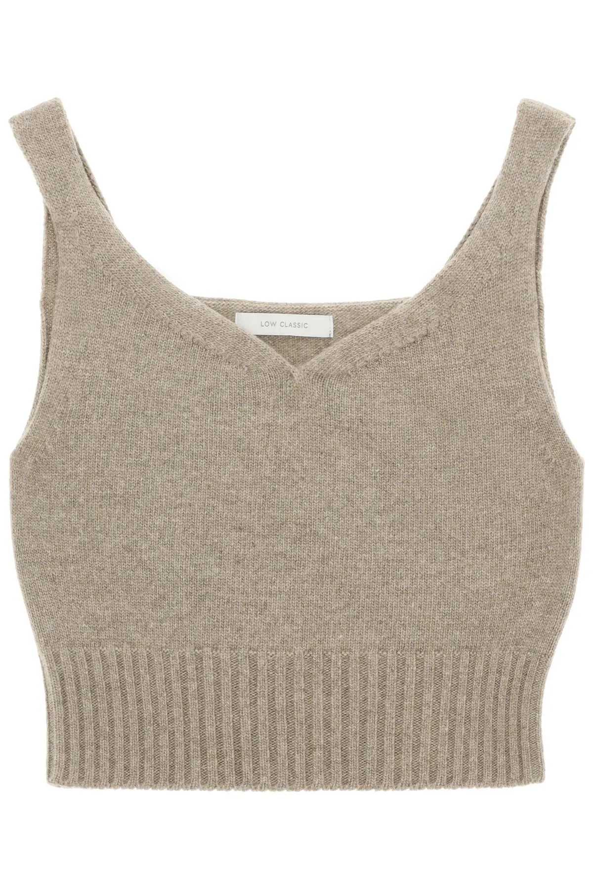 Low Classic Ribbed Hem Cropped Top