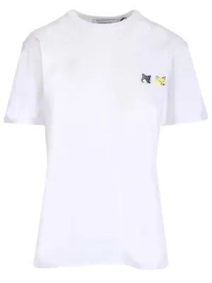 Maison Kitsun Double Fox Head Patch Classic T-Shirt