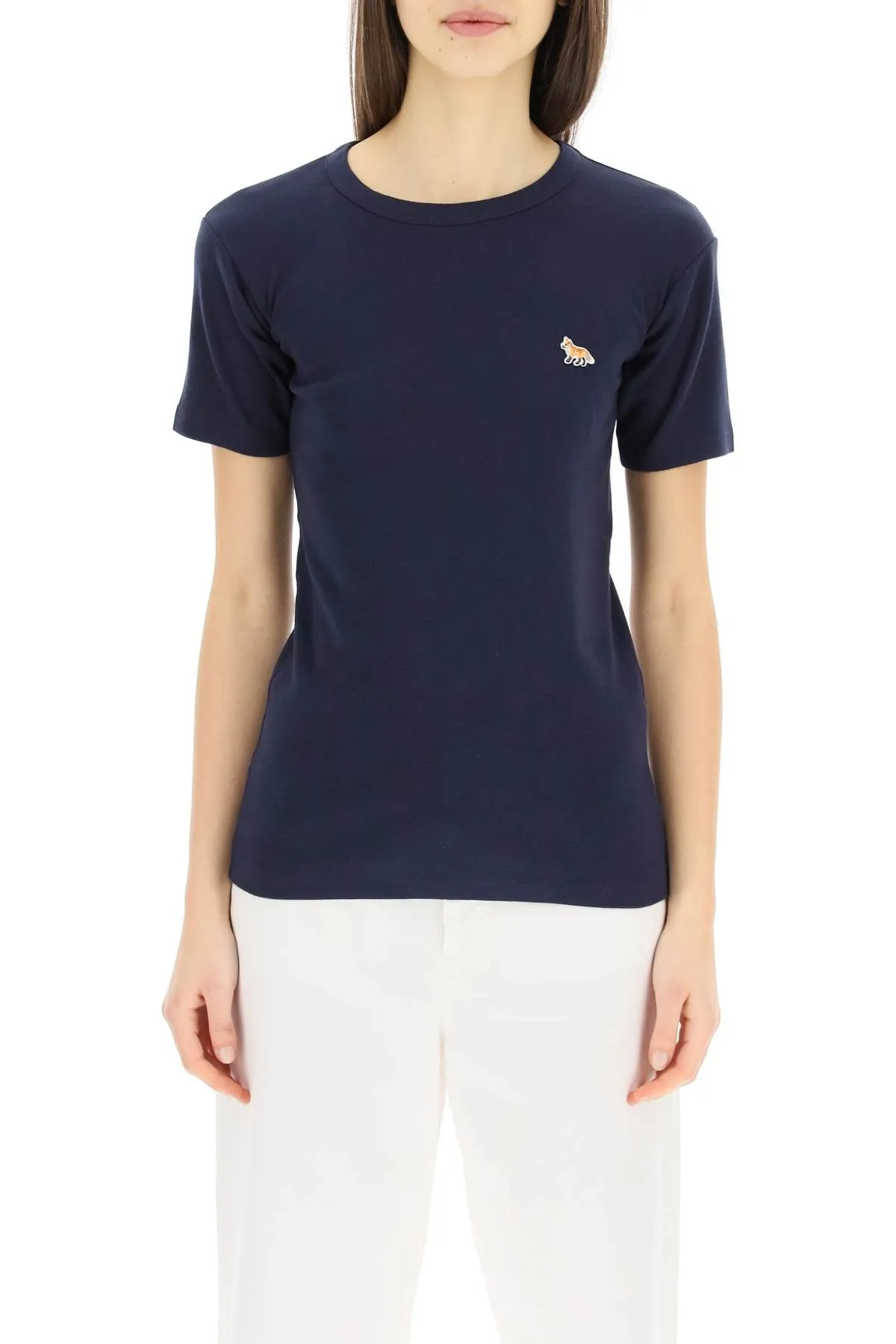 Maison Kitsun Profile Fox Patch Fitted T-Shirt