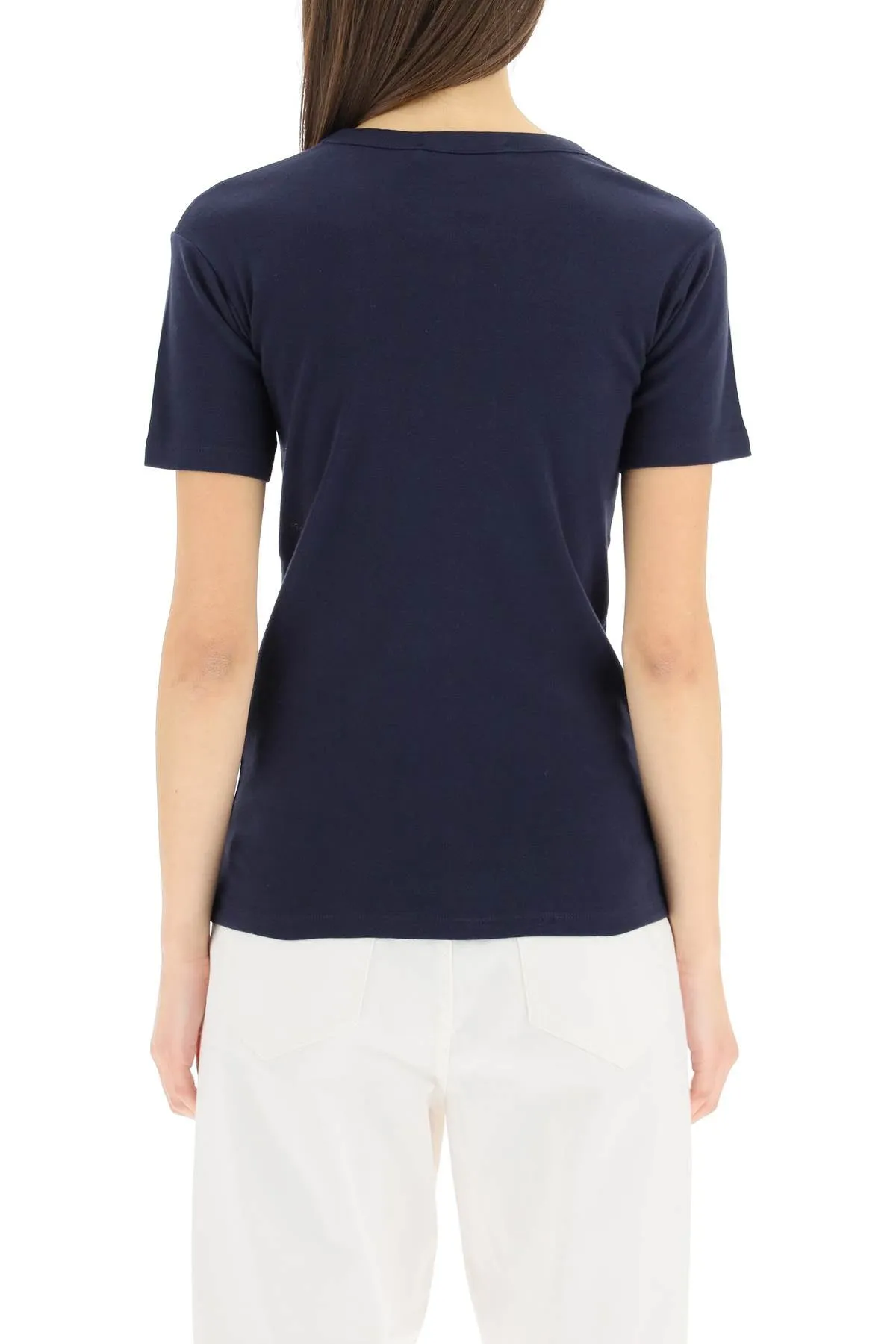 Maison Kitsun Profile Fox Patch Fitted T-Shirt