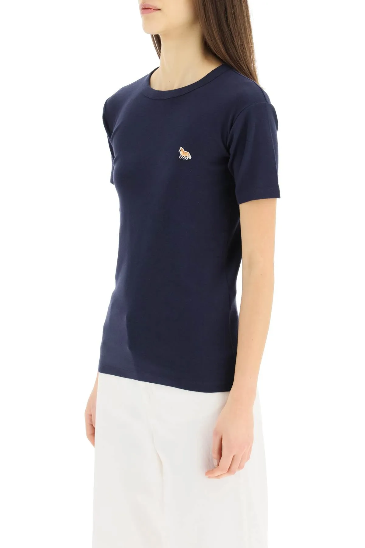 Maison Kitsun Profile Fox Patch Fitted T-Shirt