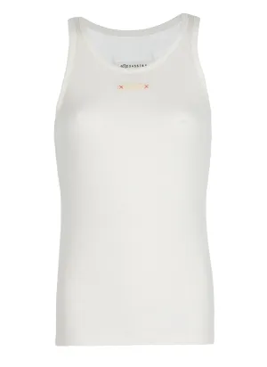 Maison Margiela Patch Detailed Tank Top