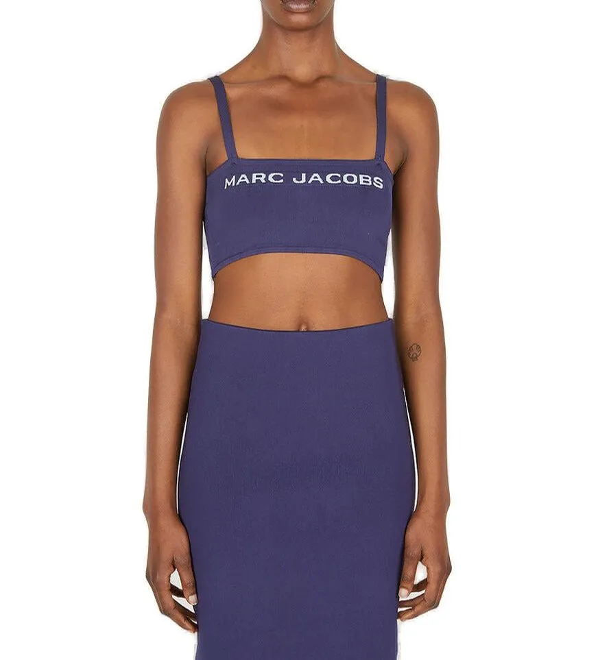Marc Jacobs Logo Jacquard Cropped Top