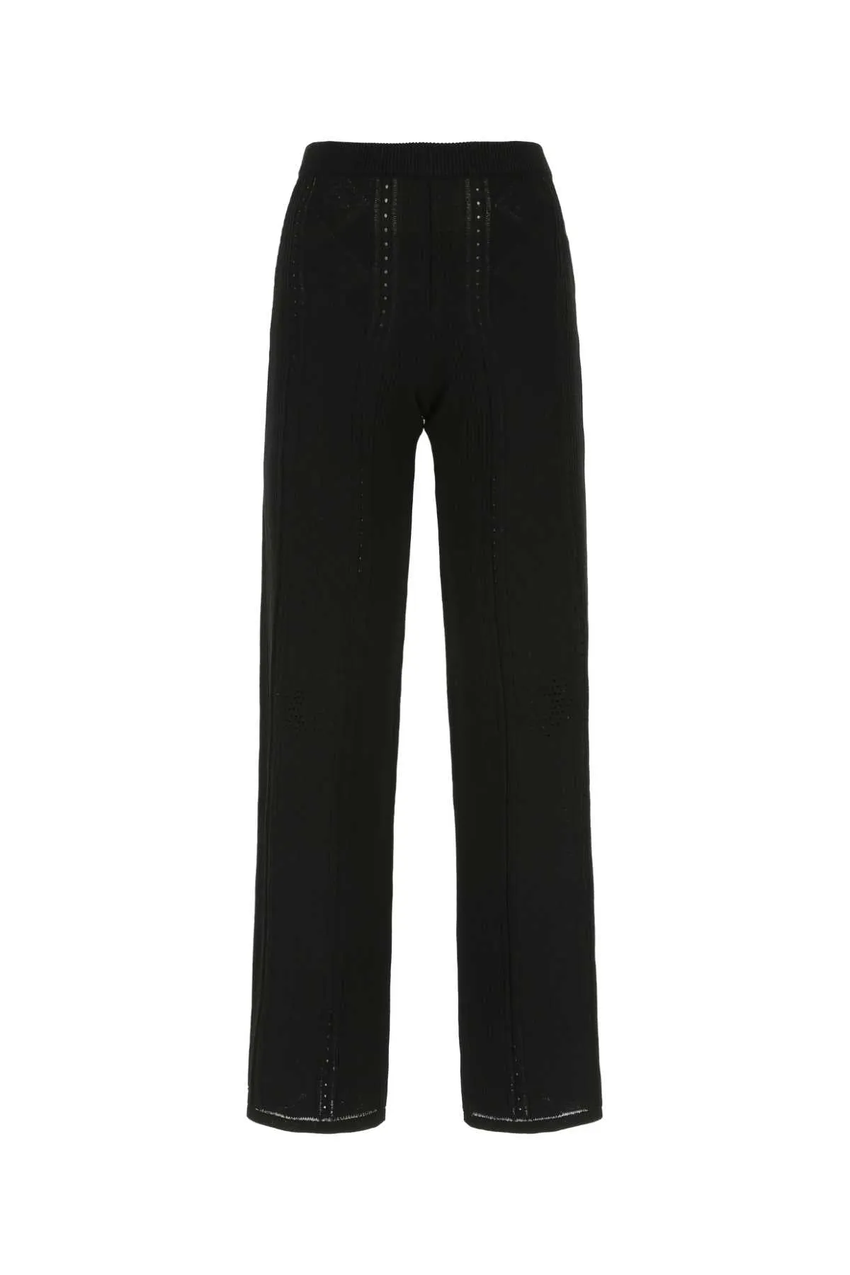 Marine Serre Crescent Moon Patterned High Waist Trousers