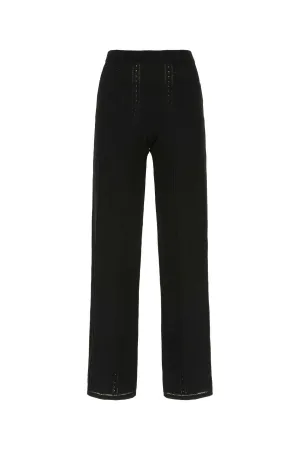 Marine Serre Crescent Moon Patterned High Waist Trousers
