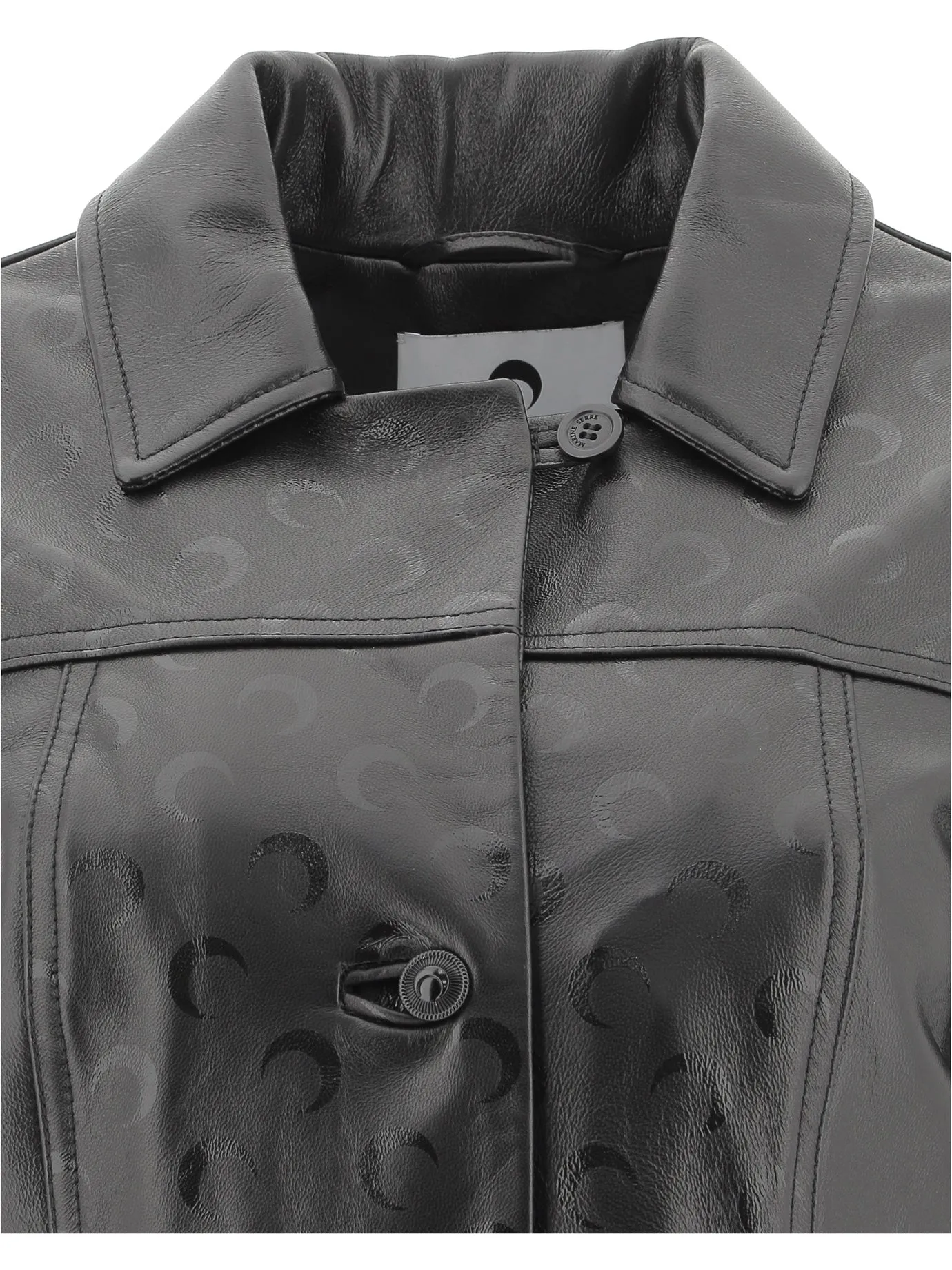 Marine Serre Moon Leather Jacket