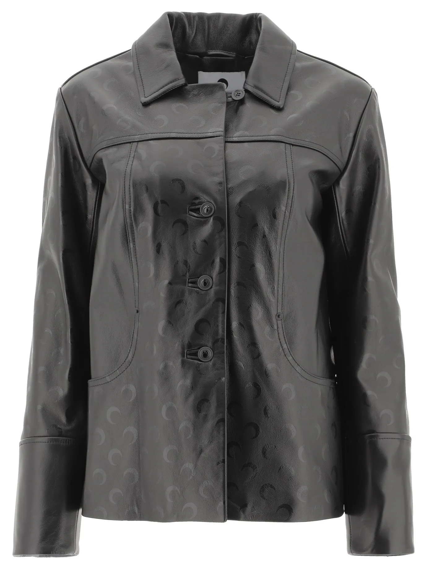 Marine Serre Moon Leather Jacket