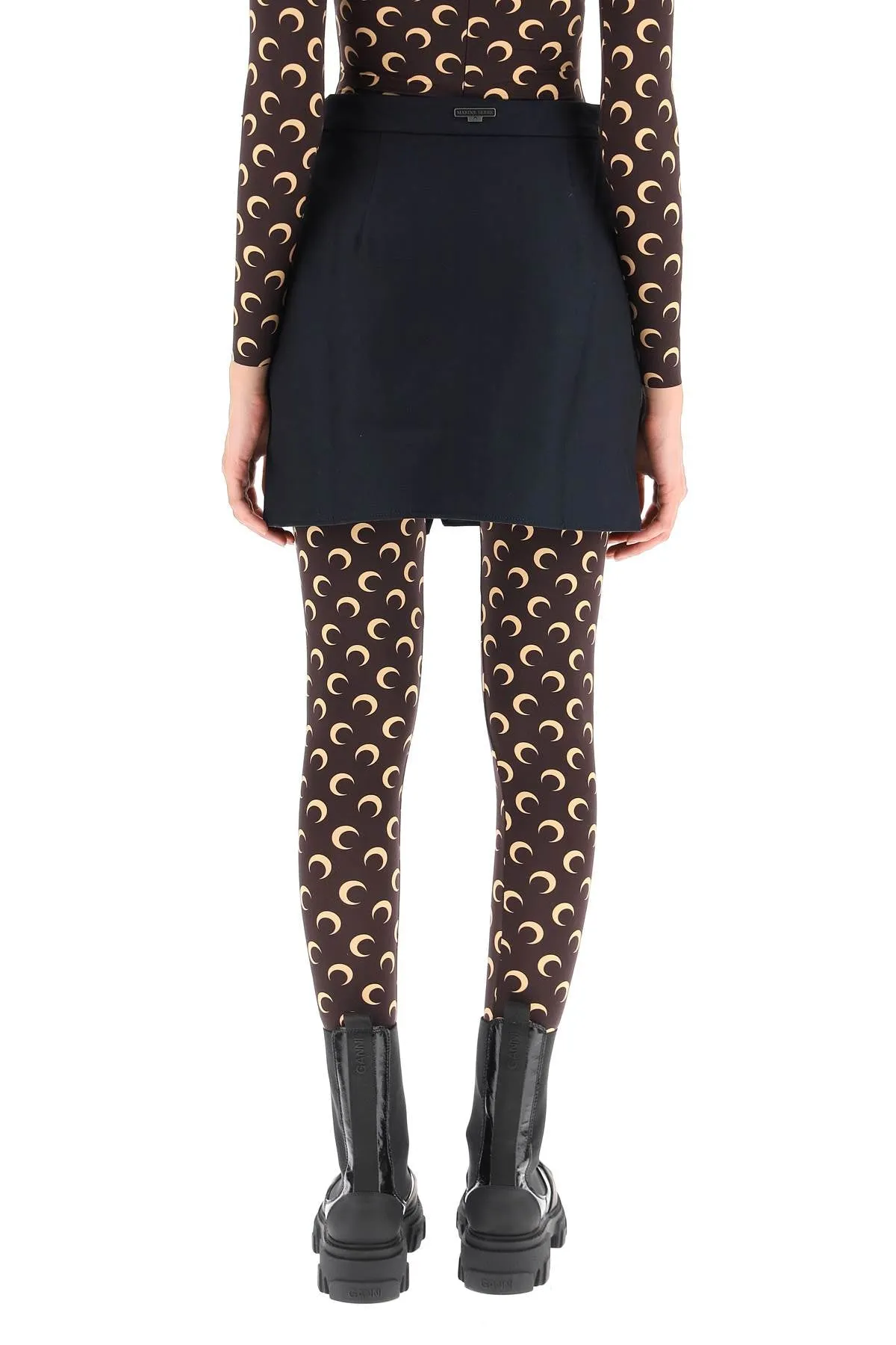 Marine Serre Pocket Detailed Wrap Mini Skirt