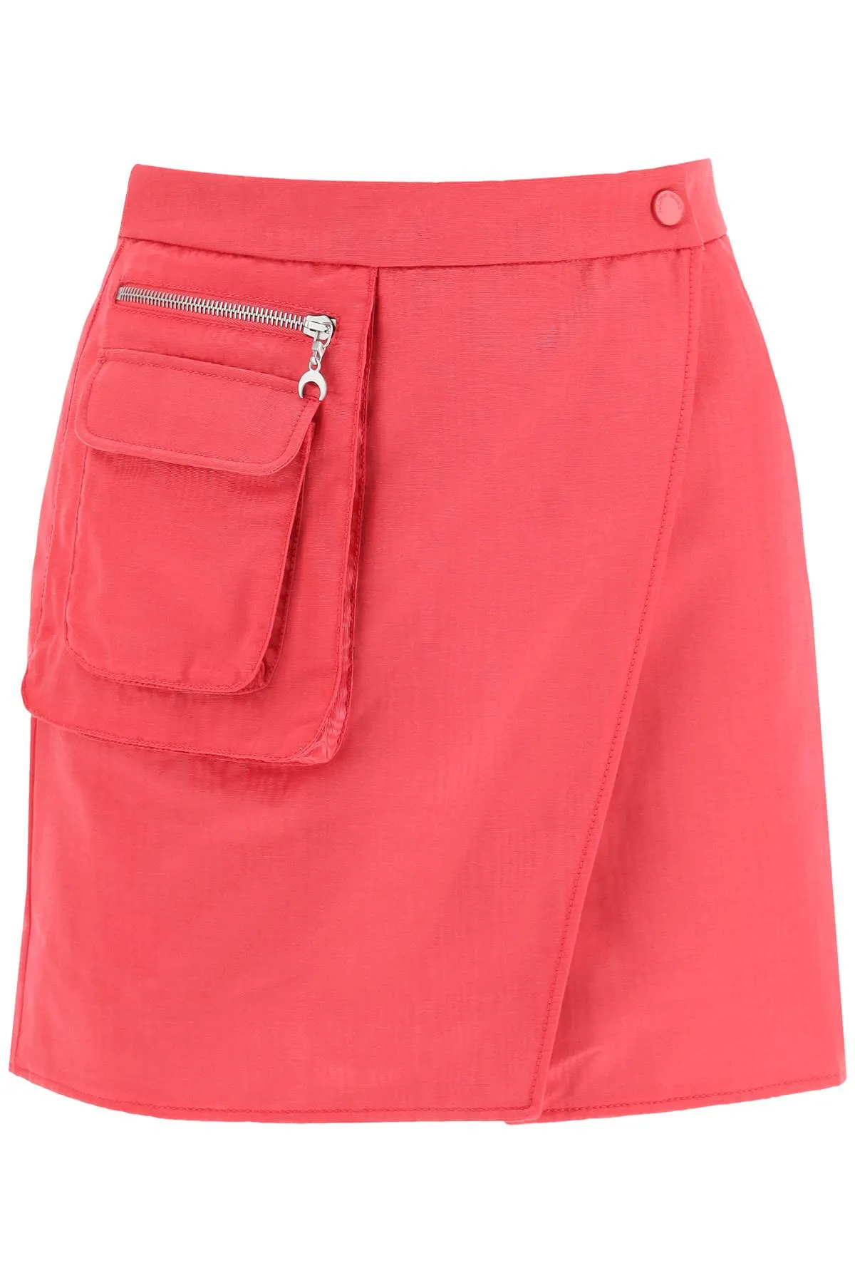 Marine Serre Pocket Embellished Wrap Mini Skirt
