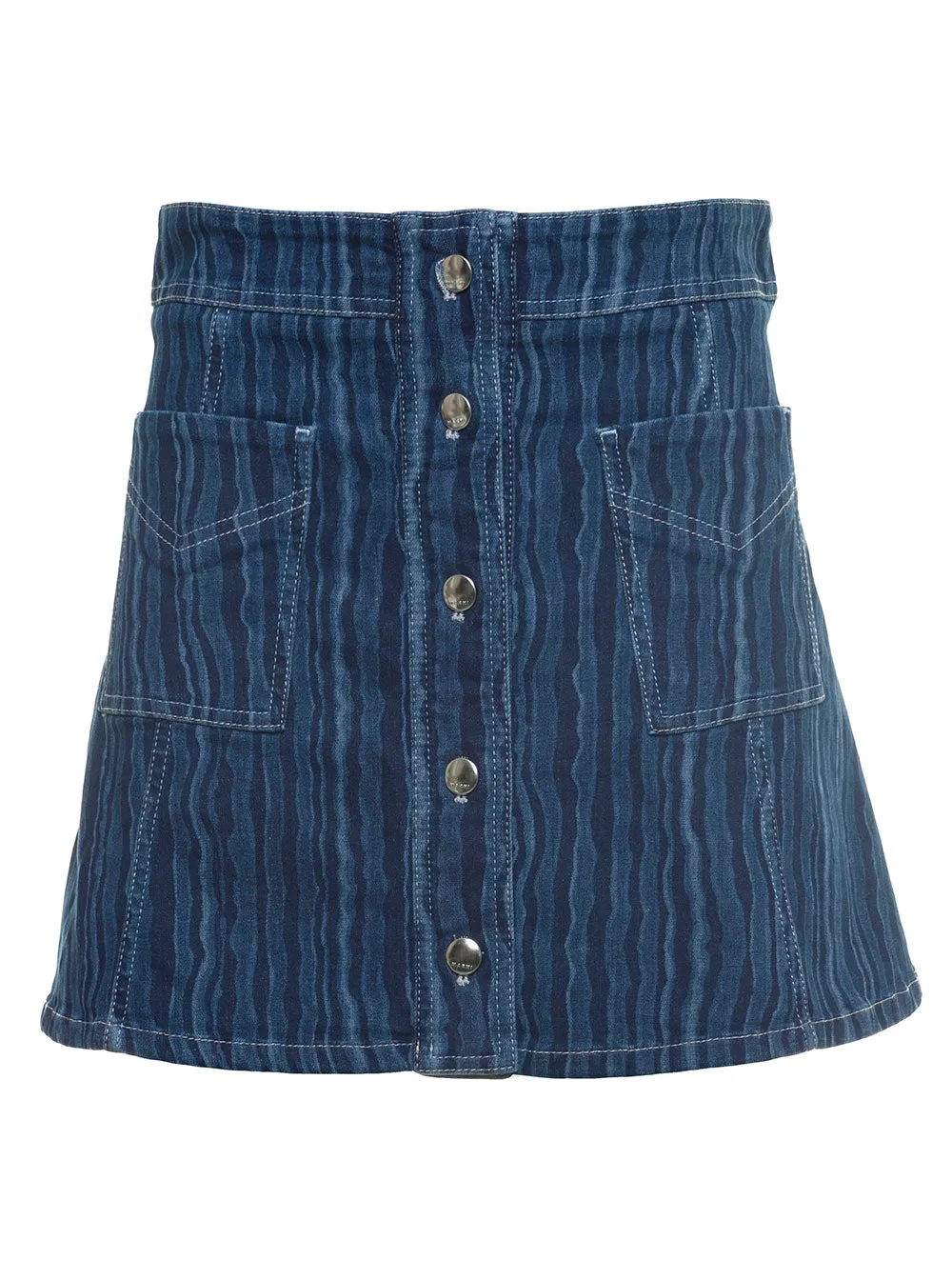 Marni A-Line Buttoned Mini Skirt