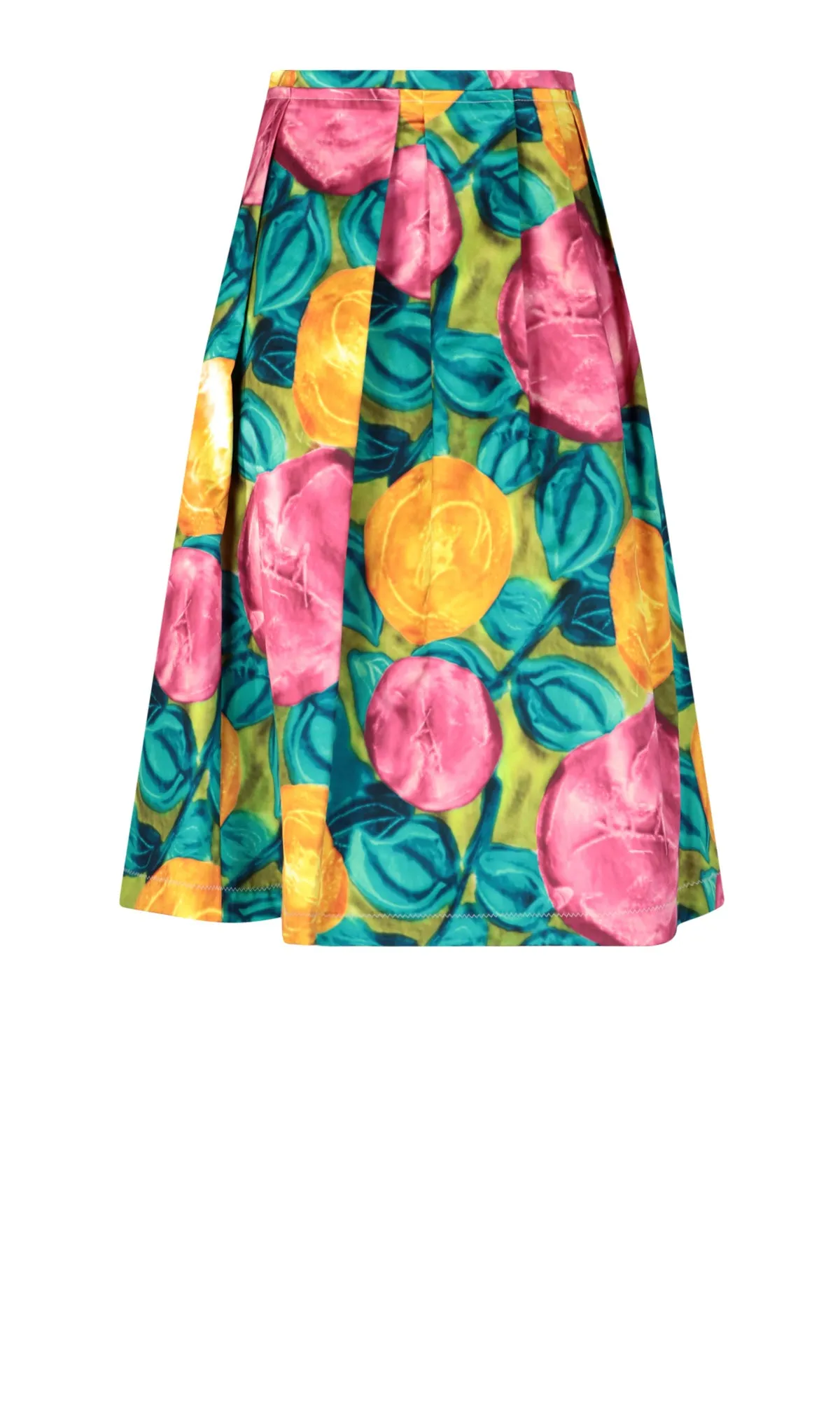 Marni Floral Print Pleat Detailed Skirt