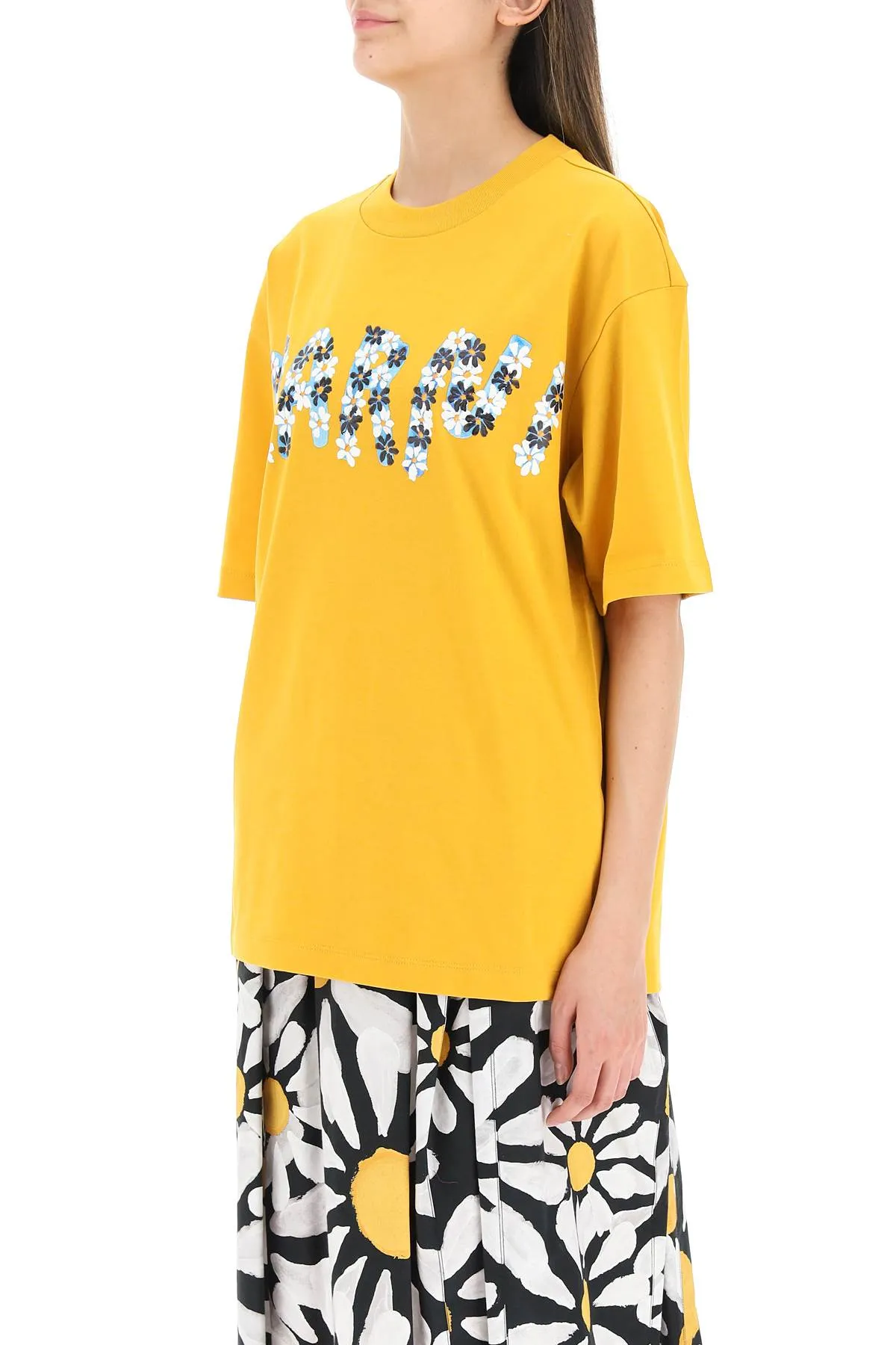 Marni Logo Printed Crewneck T-Shirt