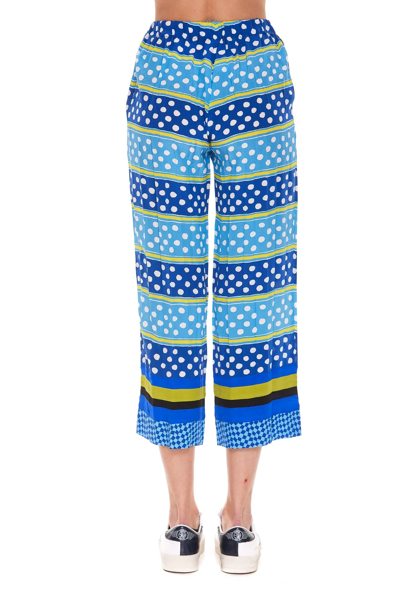 Marni Striped Polka Dot Cropped Trousers