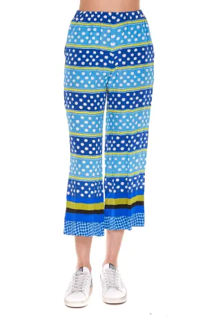 Marni Striped Polka Dot Cropped Trousers