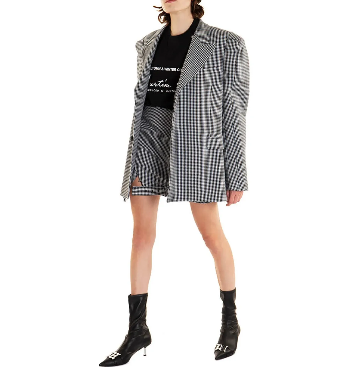 Martine Rose Upside Down Mini Skirt