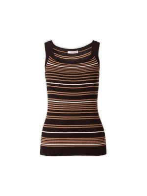 Max Mara Cento Striped Sleeveless Tank Top