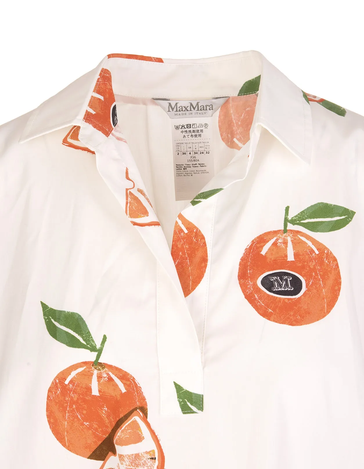 Max Mara Printed Short-Sleeved Dress