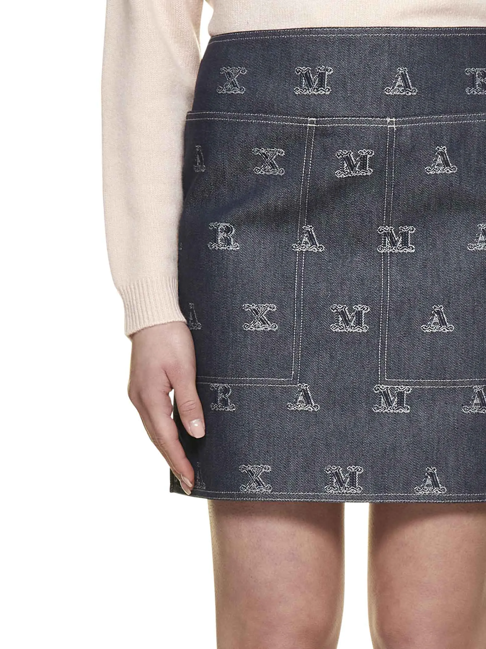 Max Mara Zarelia Jacquard Mini Skirt