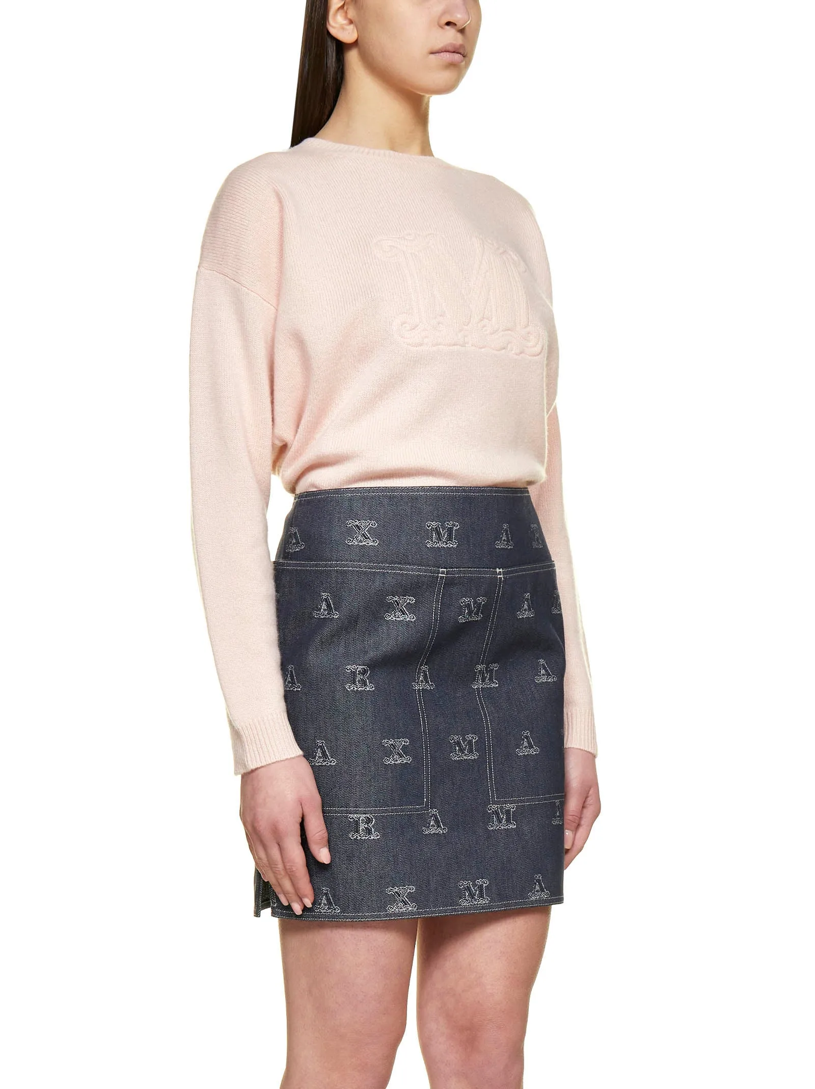 Max Mara Zarelia Jacquard Mini Skirt