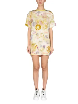 McQ Alexander McQueen Allover Printed Mini T-Shirt Dress