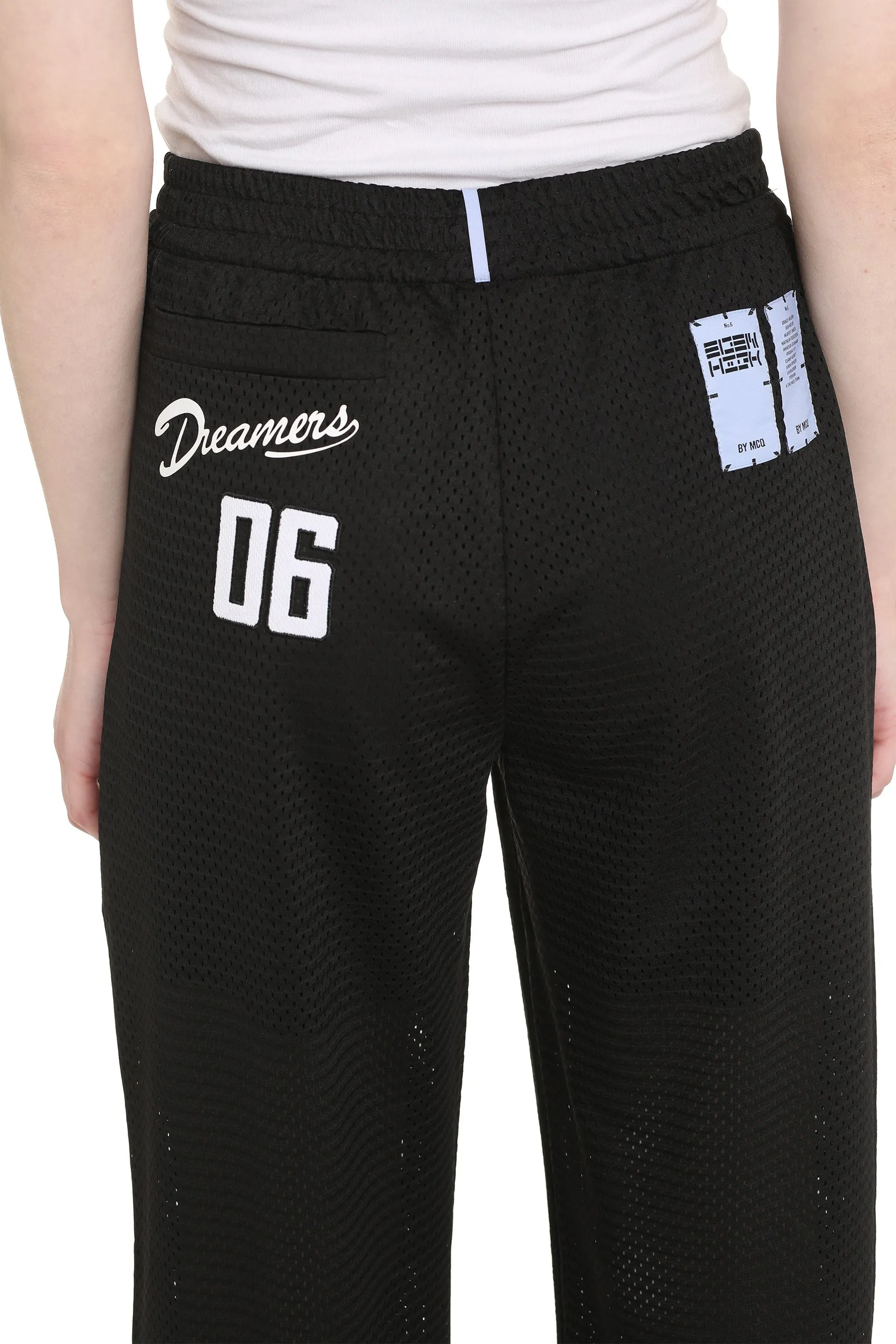 McQ Alexander McQueen Patch-Detail Wide Leg Pants