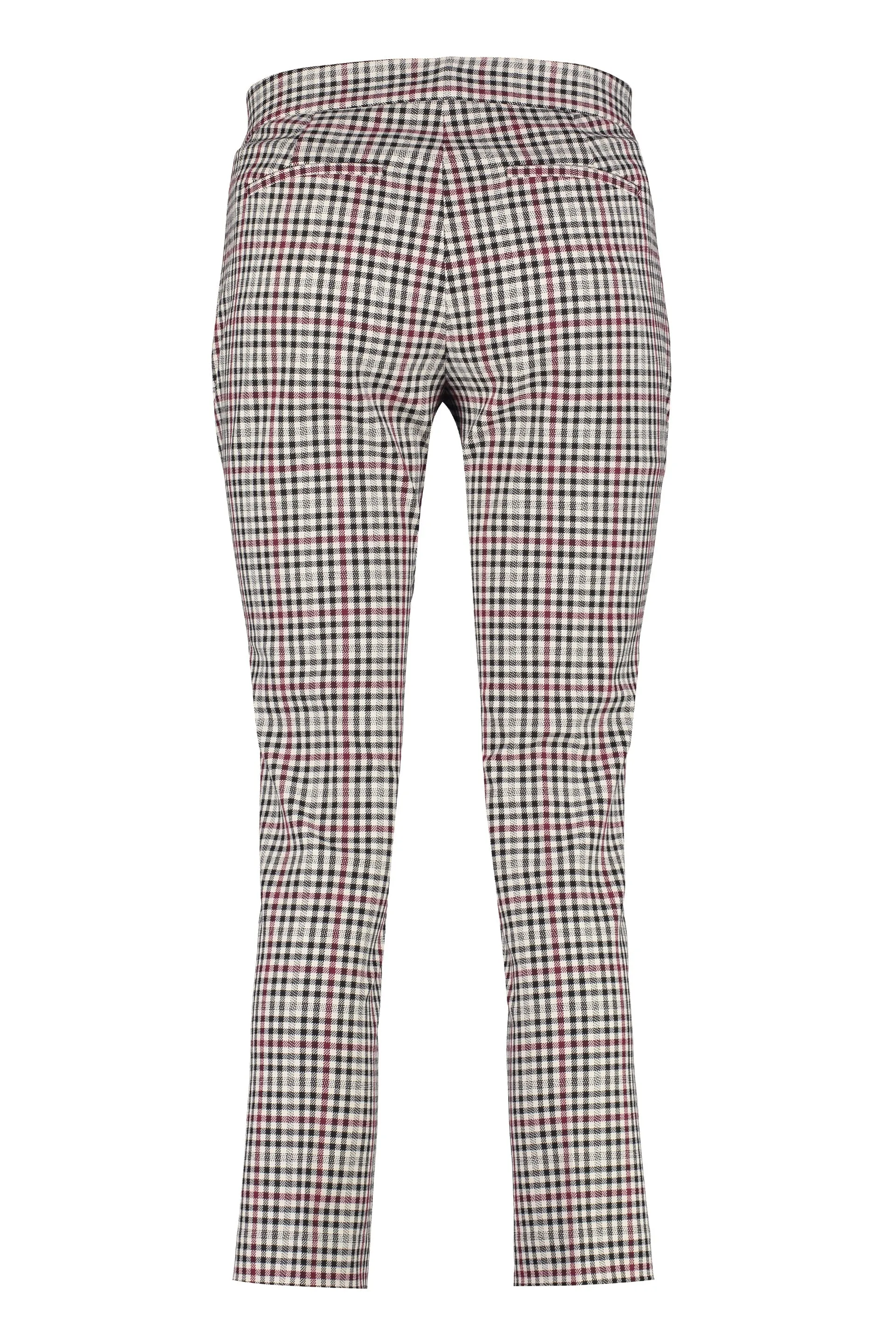 Michael Michael Kors Glen Plaid Twill Cropped Pants