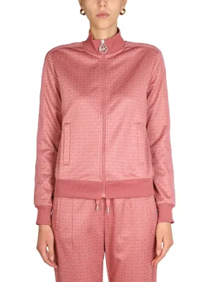 Michael Michael Kors Logo Jacquard Bomber Jacket