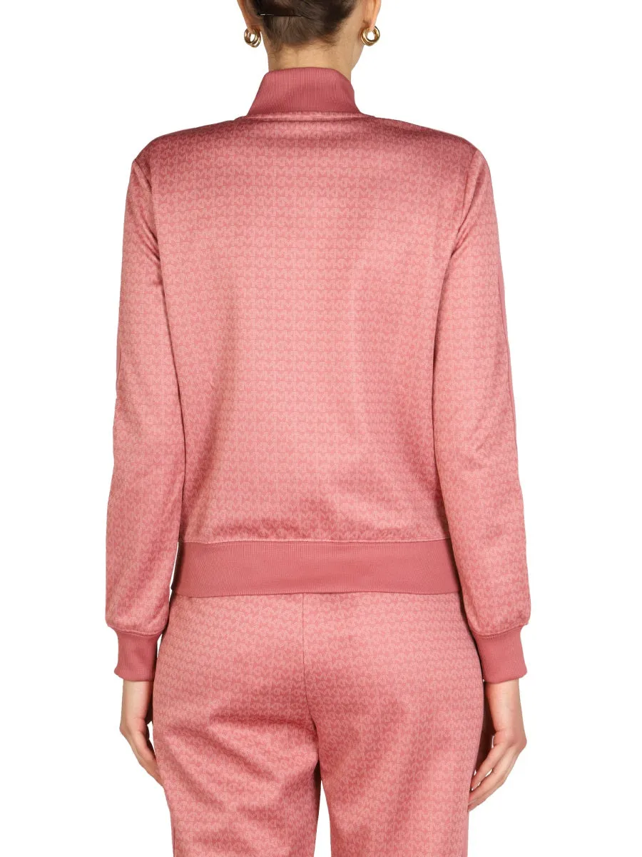 Michael Michael Kors Logo Jacquard Bomber Jacket