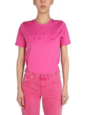 Michael Michael Kors Logo Printed Crewneck T-Shirt