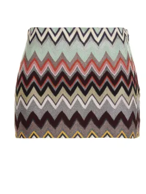 Missoni Chevron Patterned Mini Skirt