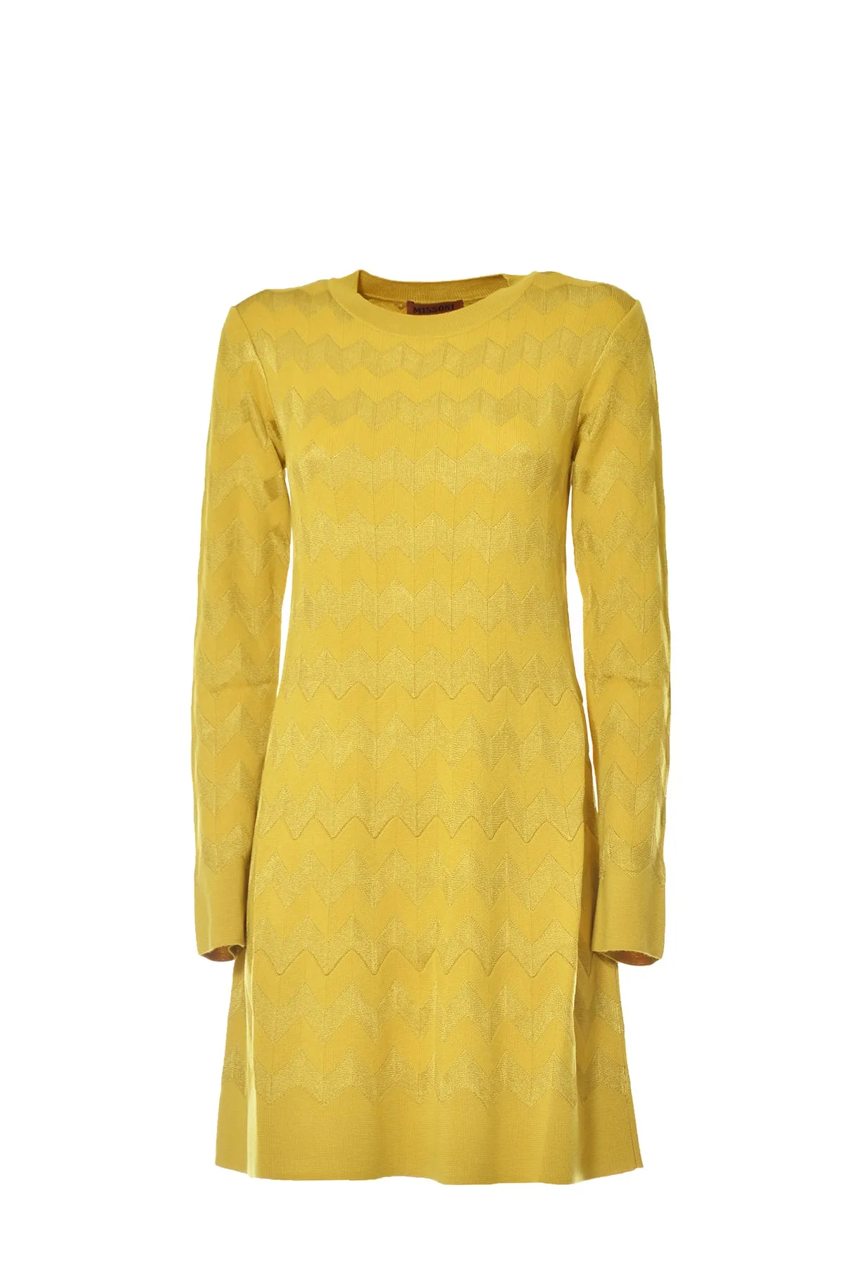 Missoni Knitted Long-Sleeved Mini Dress