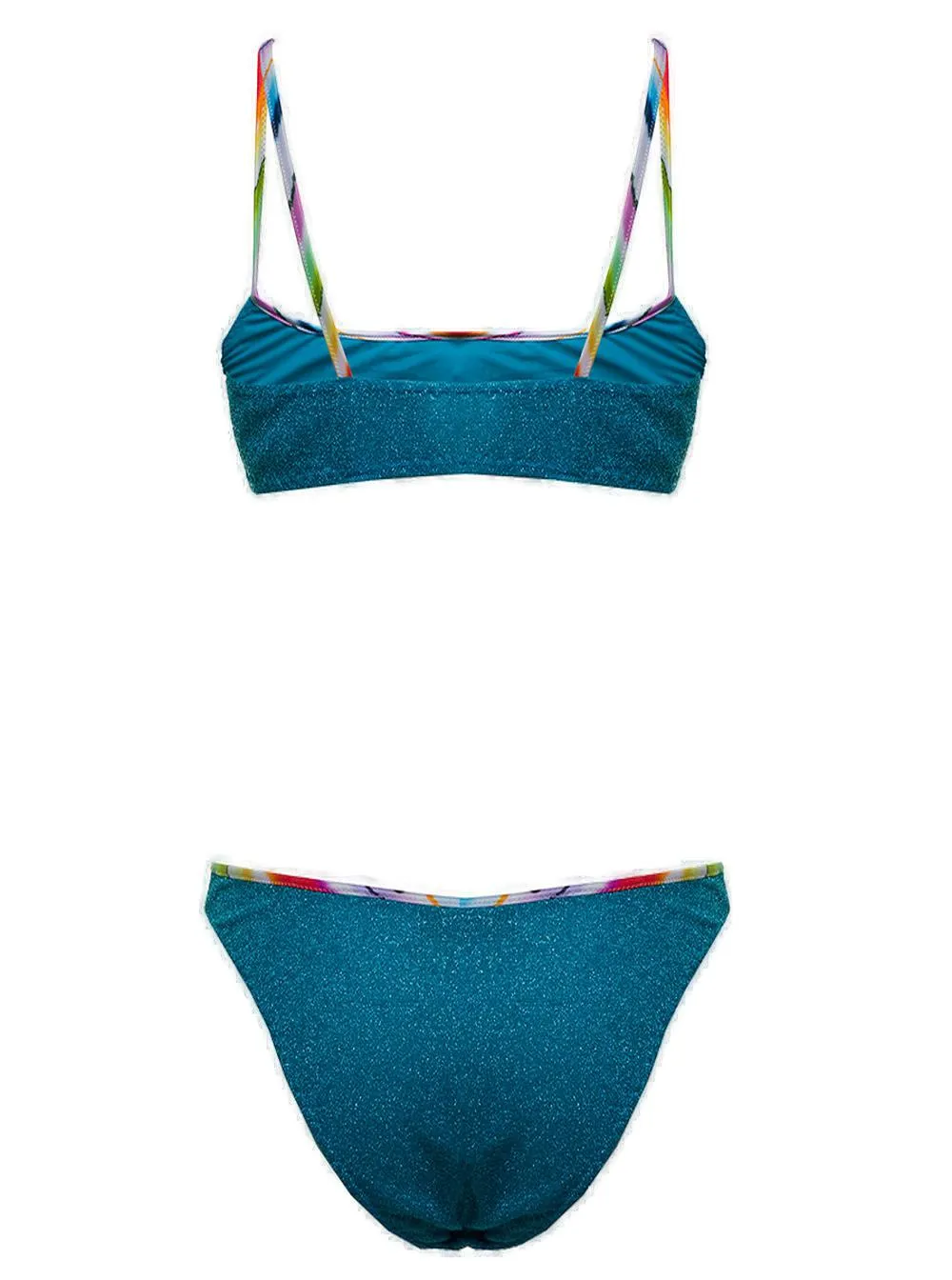 Missoni Metallic Effect Square Neck Bikini Top